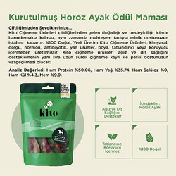 Kito Kurutulmuş Horoz Ayak Köpek Ödülü 100 Gr - Thumbnail