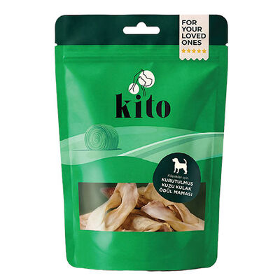 Kito Kurutulmuş Kuzu Kulak Köpek Ödülü 100 Gr 