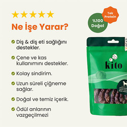 Kito Kurutulmuş Tavuk Boyun Köpek Ödülü 100 Gr - Thumbnail