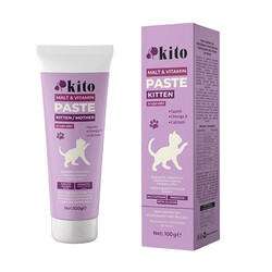 Kito - Kito Tüy Yumağı Önleyici Yavru Kedi Malt Macunu ve Multivitamin Paste 100 gr 