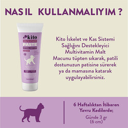 Kito Tüy Yumağı Önleyici Yavru Kedi Malt Macunu ve Multivitamin Paste 100 gr - Thumbnail