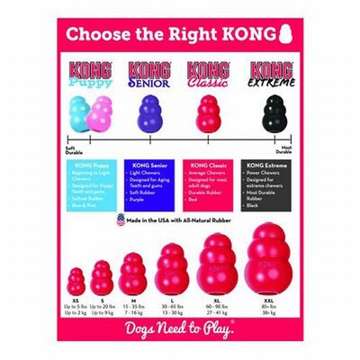 Kong Classic Kauçuk Köpek Oyuncağı XL 13 Cm 