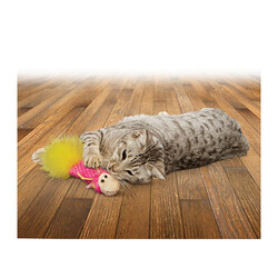 Kong Tüylü ve Kedi Otlu Yastık Kedi Oyuncağı 16 Cm - Thumbnail