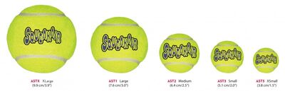 Kong Air Squeaker Sesli Tenis Topu Köpek Oyuncağı Large 2'li 8 Cm