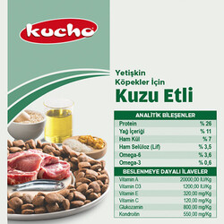 Kucho Kuzu Etli Yetişkin Köpek Maması 15 Kg - Thumbnail