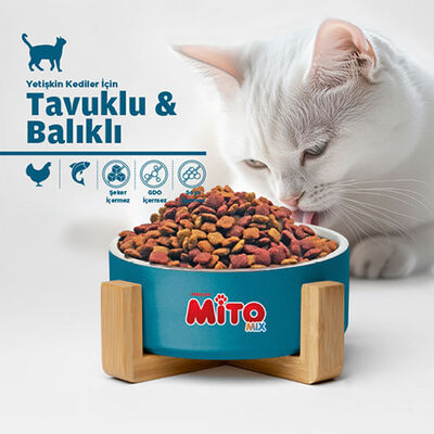La Mito Mix Tavuklu ve Balıklı Yetişkin Kedi Maması 15 Kg 
