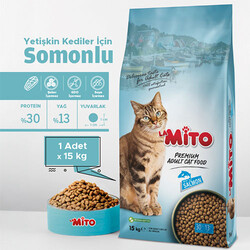 La Mito - La Mito Somonlu Yetişkin Kedi Maması 15 kg 