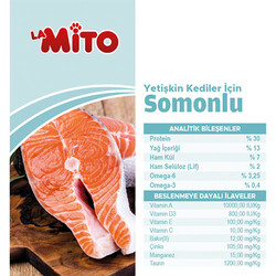 La Mito Somonlu Yetişkin Kedi Maması 15 kg - Thumbnail