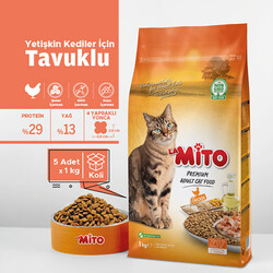 La Mito - La Mito Tavuklu Yetişkin Kedi Maması 1 Kg 