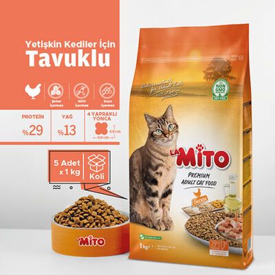 La Mito Tavuklu Yetişkin Kedi Maması 1 Kg 
