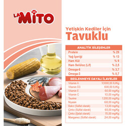La Mito Tavuklu Yetişkin Kedi Maması 1 Kg - Thumbnail