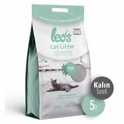 Leos - Leos Cat Litter Doğal Bentonit Kalın Taneli Kedi Kumu 2x5 Lt 