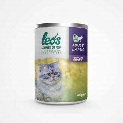 Leos Kuzu Parça Etli Soslu Yetişkin Kedi Konservesi 6 Adet 400 Gr 
