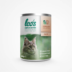 Leo's - Leos Somon Balıklı Pate Kısırlaştırılmış Kedi Konservesi