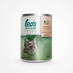 Leos - Leos Somon Parça Etli Soslu Kısırlaştırılmış Kedi Konservesi