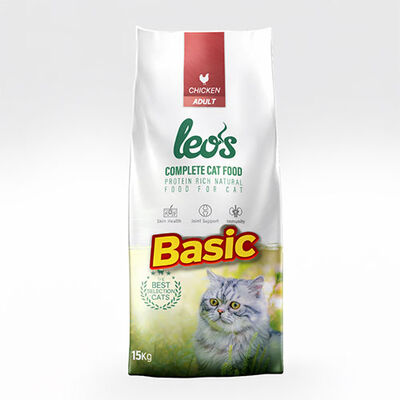Leos Tavuk Etli Yetişkin Kedi Maması Basic 15 Kg 