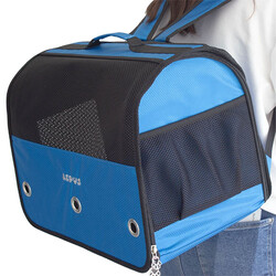 Lepus Cool Backpack Kedi ve Köpek Taşıma Çantası Mavi 32x26x43 Cm - Thumbnail