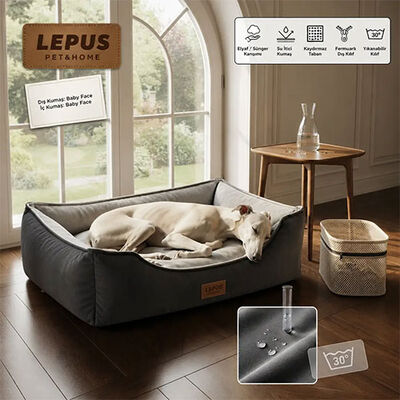 Lepus Dolce Premium Kedi ve Köpek Yatağı Gri Small 