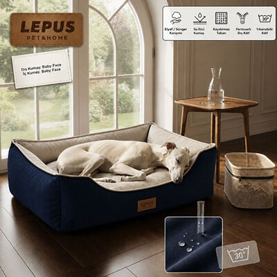 Lepus Dolce Premium Kedi ve Köpek Yatağı Mavi Small 