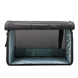 Lepus Kedi Köpek Çantası Mesh Bag Siyah 28x45x28 Cm - Thumbnail