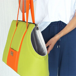 Lepus Sling Bag Kedi ve Köpek Taşıma Çantası Hardal 25x47x32 Cm - Thumbnail