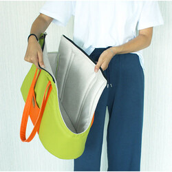 Lepus Sling Bag Kedi ve Köpek Taşıma Çantası Hardal 25x47x32 Cm - Thumbnail