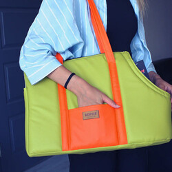 Lepus Sling Bag Köpek Taşıma Çantası Bordo 25x47x32 Cm - Thumbnail