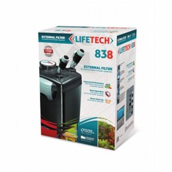 Lifetech - Lifetech 838 Akvaryum Dış Filtre Siyah Kova İçi Dolu 1200 L/H 