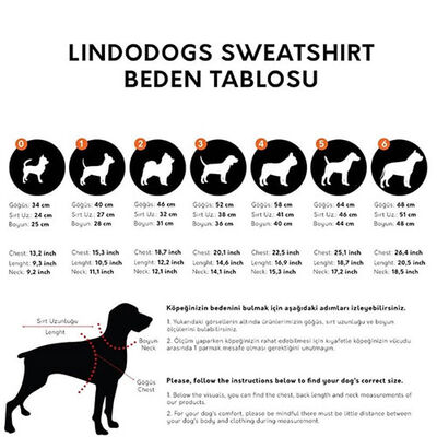 Lindodogs Sydney Köpek Sweatshirt Beden 1 