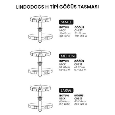Lindodogs Touch Köpek Göğüs Tasması Large 