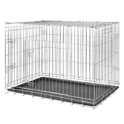 Trixie - Trixie Galvaniz Metal Köpek Taşıma Kafesi 64x54x48 Cm