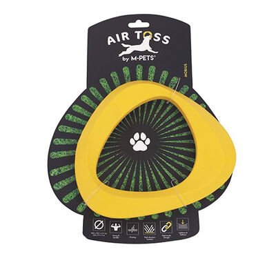 M-Pets Air Toss Mobius Dayanıklı Suda Yüzen Köpek Oyuncağı Sarı 19,9x19,7x2,7 Cm 