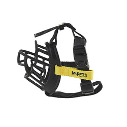 M-Pets Bark Guard Köpek Ağızlığı Sarı Siyah Large 19x14x9 Cm - Thumbnail