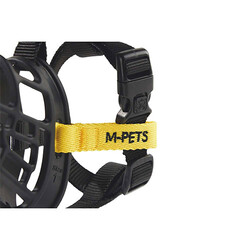 M-Pets Bark Guard Köpek Ağızlığı Sarı Siyah Large 19x14x9 Cm - Thumbnail