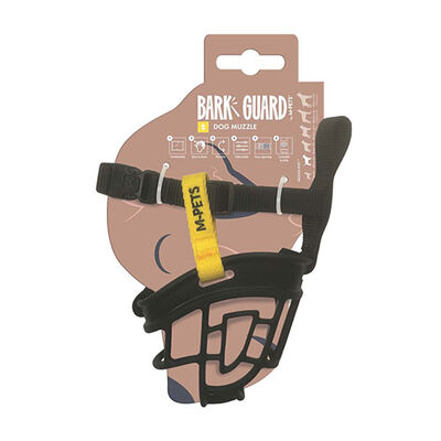 M-Pets Bark Guard Köpek Ağızlığı Sarı Siyah Small 16x13x4 Cm 