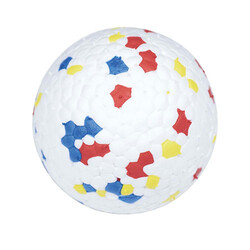 M-Pets Bloom Ball Parçalanmaz Top Köpek Oyuncağı Beyaz 7 Cm - Thumbnail