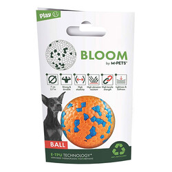 M-Pets - M-Pets Bloom Ball Parçalanmaz Top Köpek Oyuncağı Turuncu 7 Cm 
