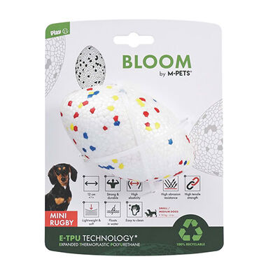 M-Pets Bloom Mini Rugby Parçalanmaz Köpek Oyuncağı 12 cm 