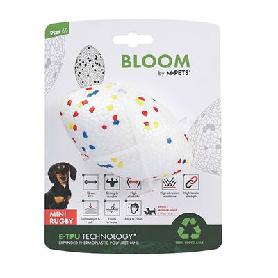 M-Pets Bloom Mini Rugby Parçalanmaz Köpek Oyuncağı 12 cm 