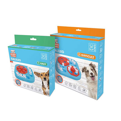 M-Pets Brainy Games Galileo Puzzle 3.Seviye Köpek Eğitim Oyuncağı 32,5x32,5x6,5 Cm 