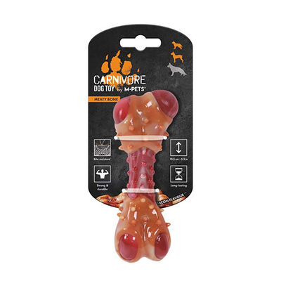 M-Pets Carnivore Bone Pastırma Aromalı Kemik Köpek Oyuncağı Medium 13,5x5,7x4,9 Cm 