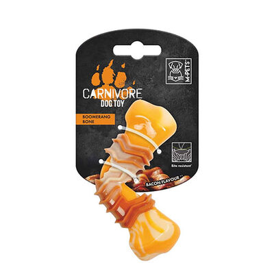 M-Pets Carnivore Boomerang Bone Pastırma Aromalı Kemik Köpek Oyuncağı Small 12,5x6,1x3,7 Cm 