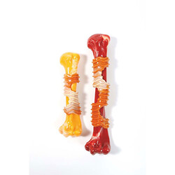 M-Pets Carnivore Ring Bone Pastırma Aromalı Kemik Köpek Oyuncağı Sarı Small 17,8x4,9x4 Cm - Thumbnail