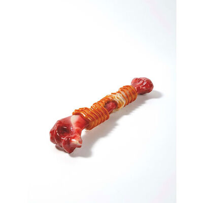 M-Pets Carnivore Stick Bone Pastırma Aromalı Kemik Köpek Oyuncağı Kırmızı Large 25,4x5,5x4,8 Cm 