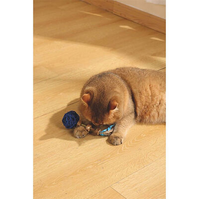 M-Pets Charmy Amulet Mavi Matatabili Kedi Oyuncağı 18 cm 