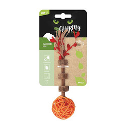 M-Pets - M-Pets Charmy Amulet Turuncu Matatabili Kedi Oyuncağı 18 cm 