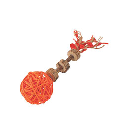 M-Pets Charmy Amulet Turuncu Matatabili Kedi Oyuncağı 18 cm - Thumbnail