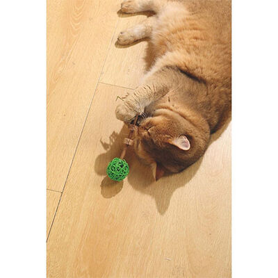 M-Pets Charmy Amulet Yeşil Matatabili Kedi Oyuncağı 18 cm 