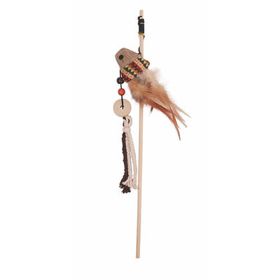 M-Pets Charmy Catnip ve Sardine Olta Kedi Oyuncağı Kahverengi 17x6x3 Cm 