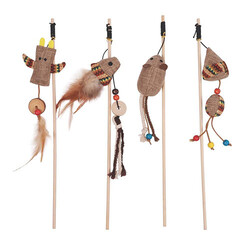 M-Pets Charmy Catnip ve Sardine Olta Kedi Oyuncağı Kahverengi 17x6x3 Cm - Thumbnail